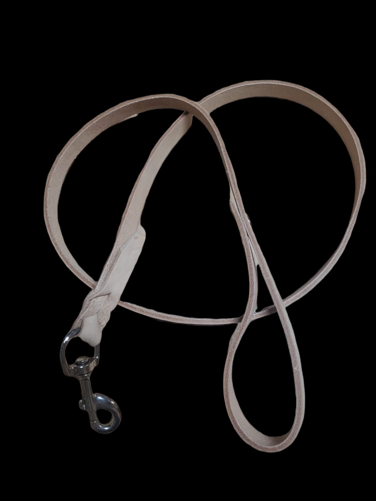 4'' LEATHER LEASH FOR DOGS -LIGHT OIL