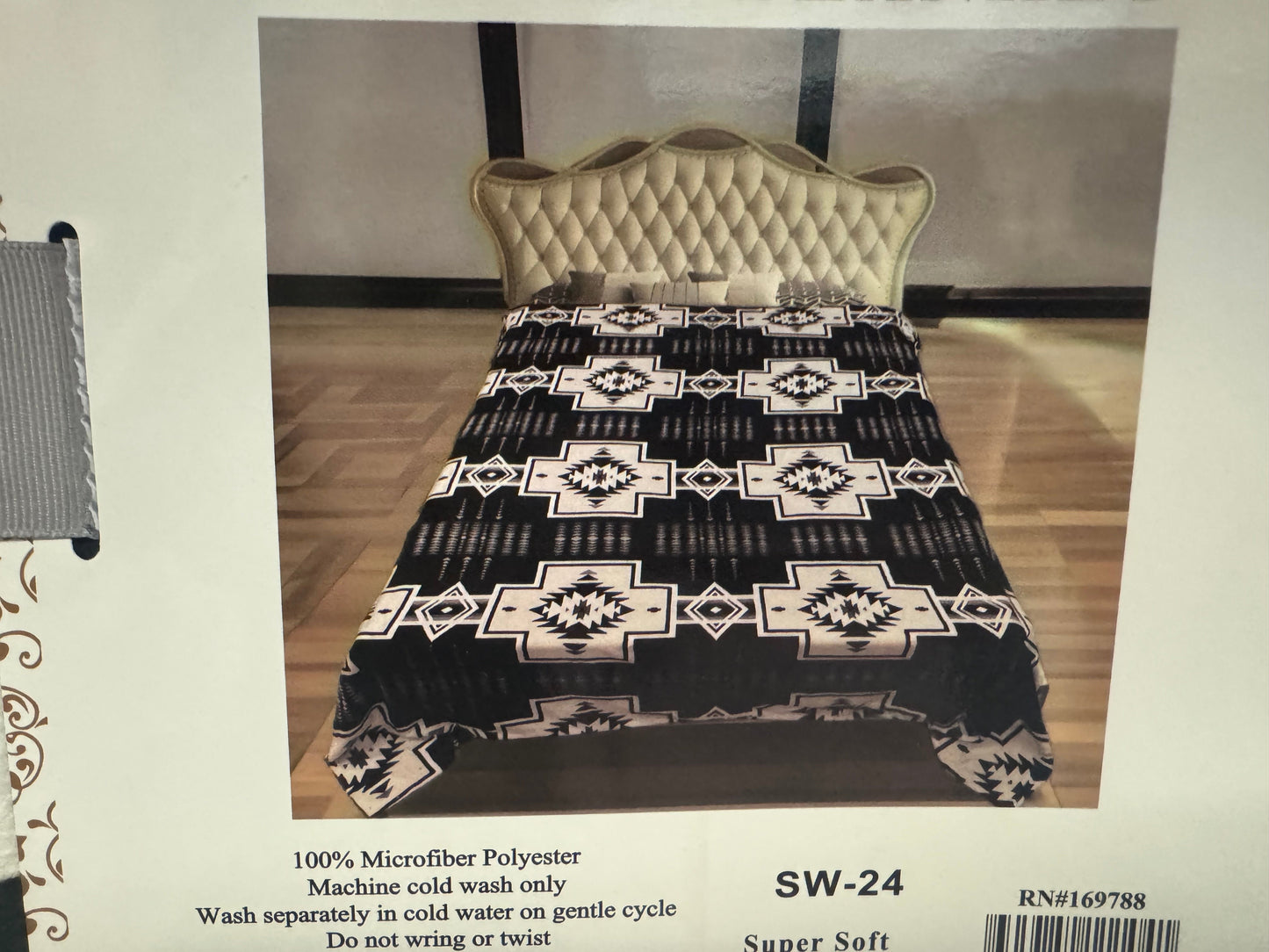 Twin Super Plush Aztec Blankets