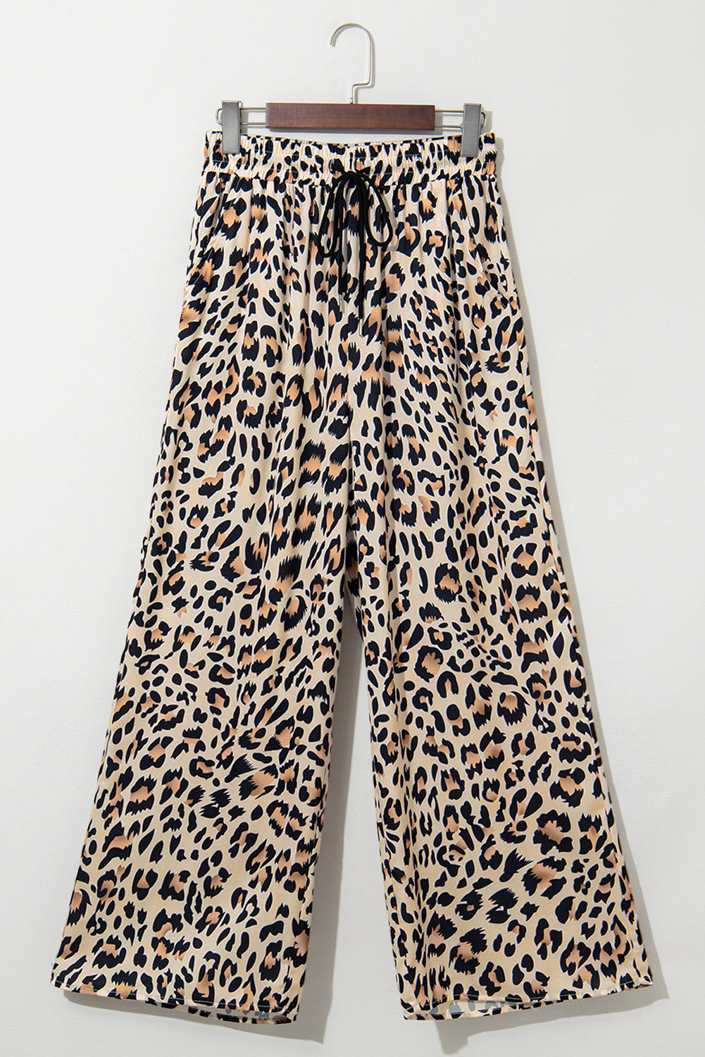 Leopard Print Wide Leg Pants