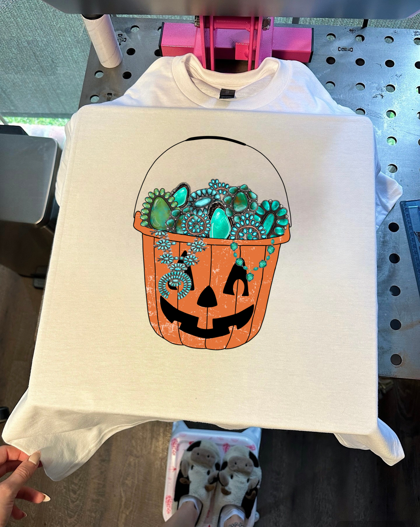 Turquoise Candy Bucket Tee or Crewneck