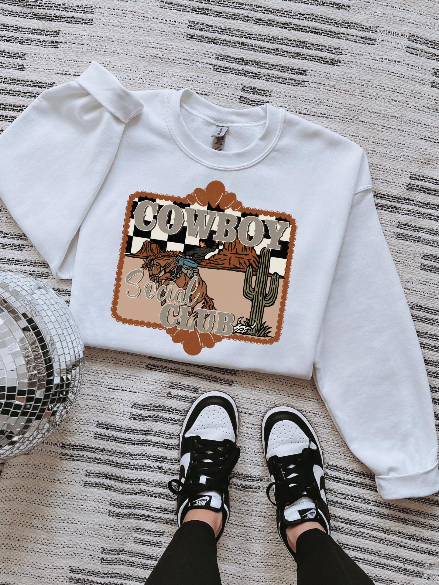Cowboy Social Club Tee or Crewneck