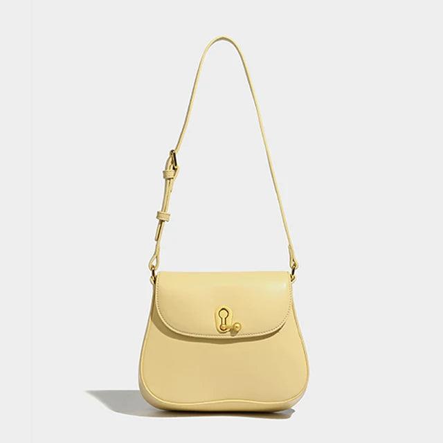 Luxury Retro Cowgirl Saddle Bag | Genuine Leather Brown Handbag