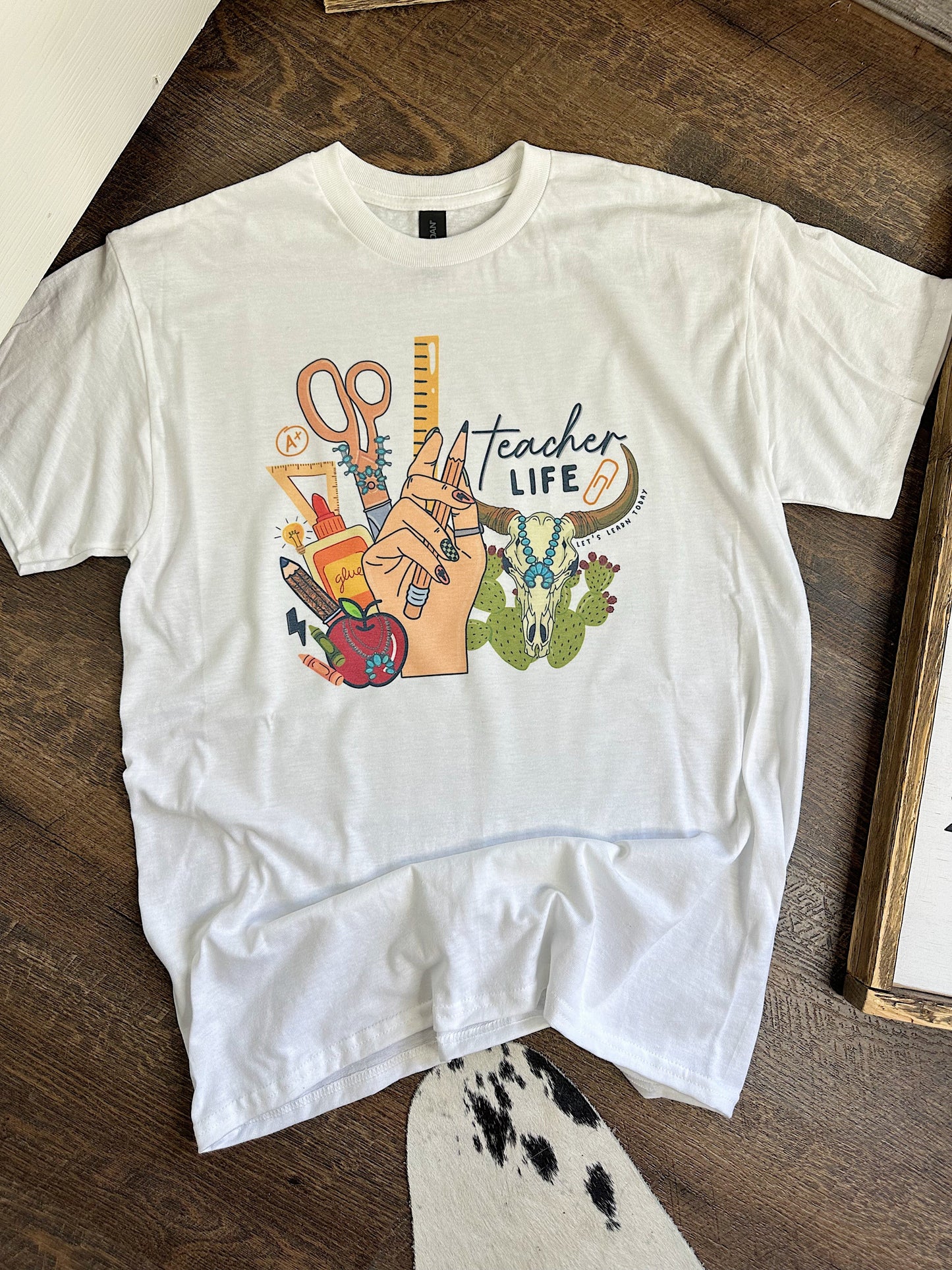 Western Teacher TEE, CREWNECK or QUARTER ZIP