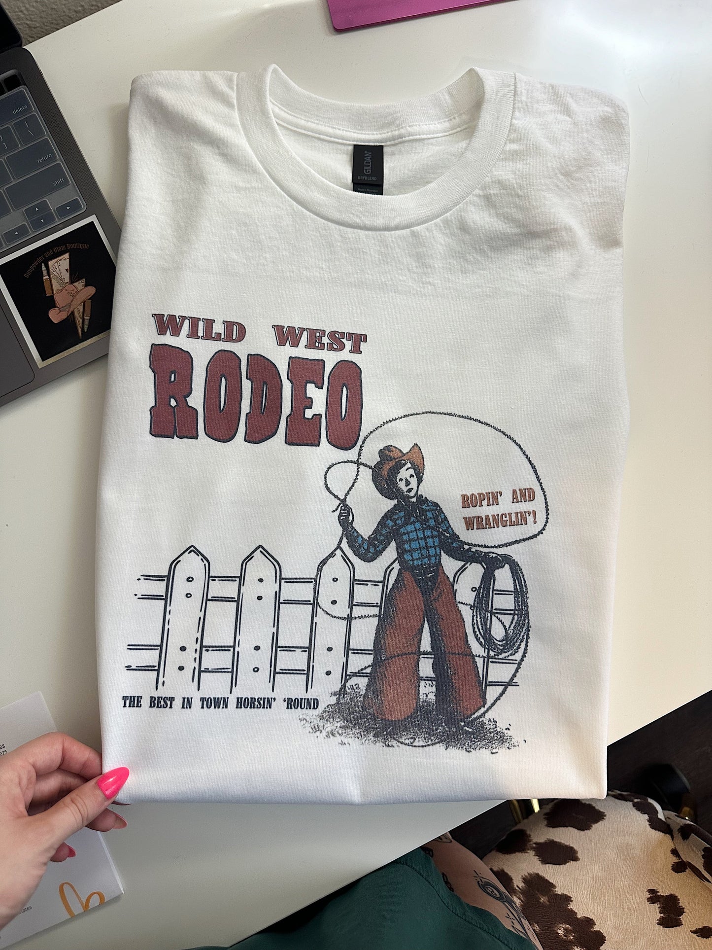 Ropin’ and Wranglin’ TEE or CREWNECK