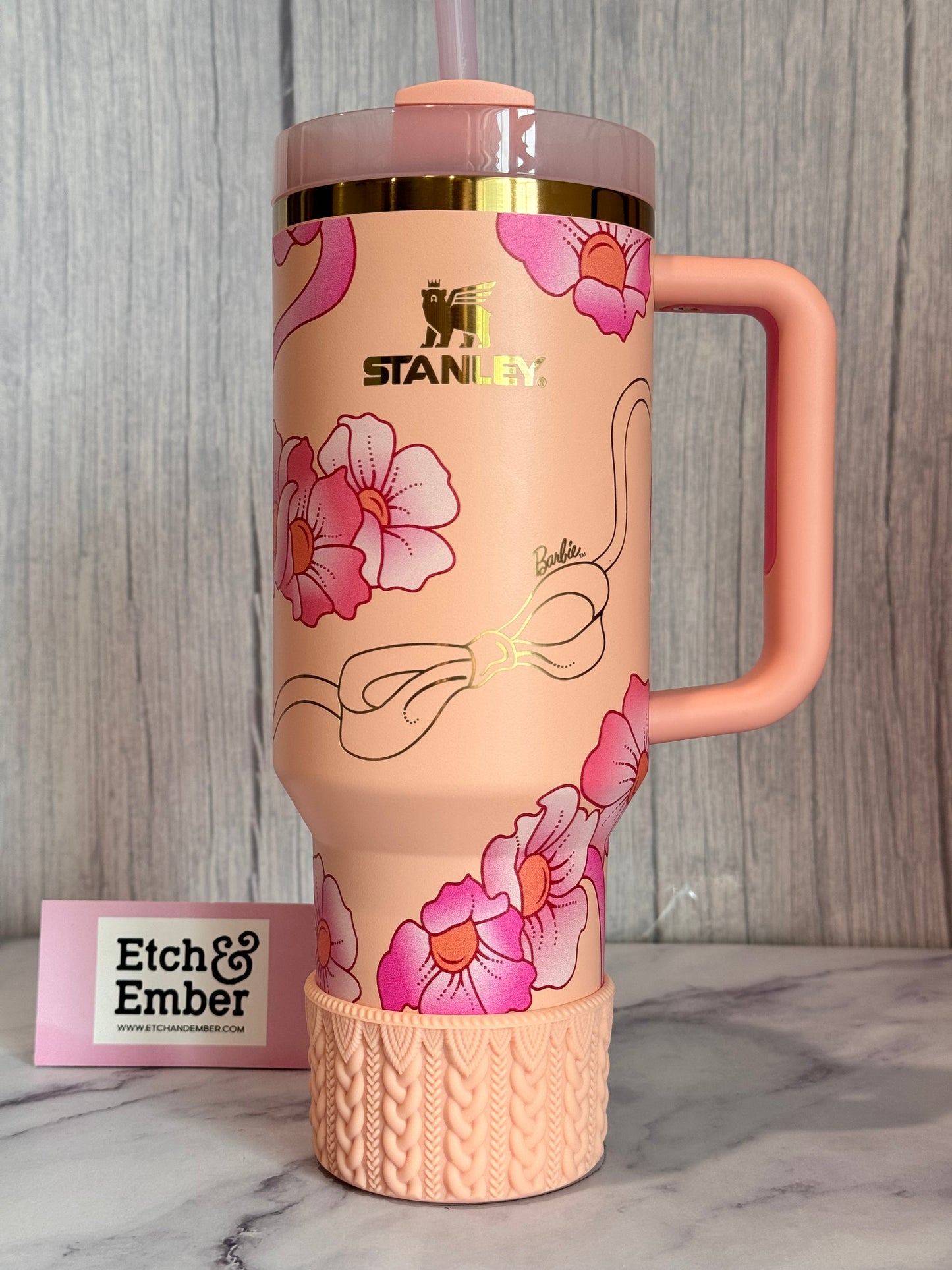 PEACH MACRAME Tumbler Boot
