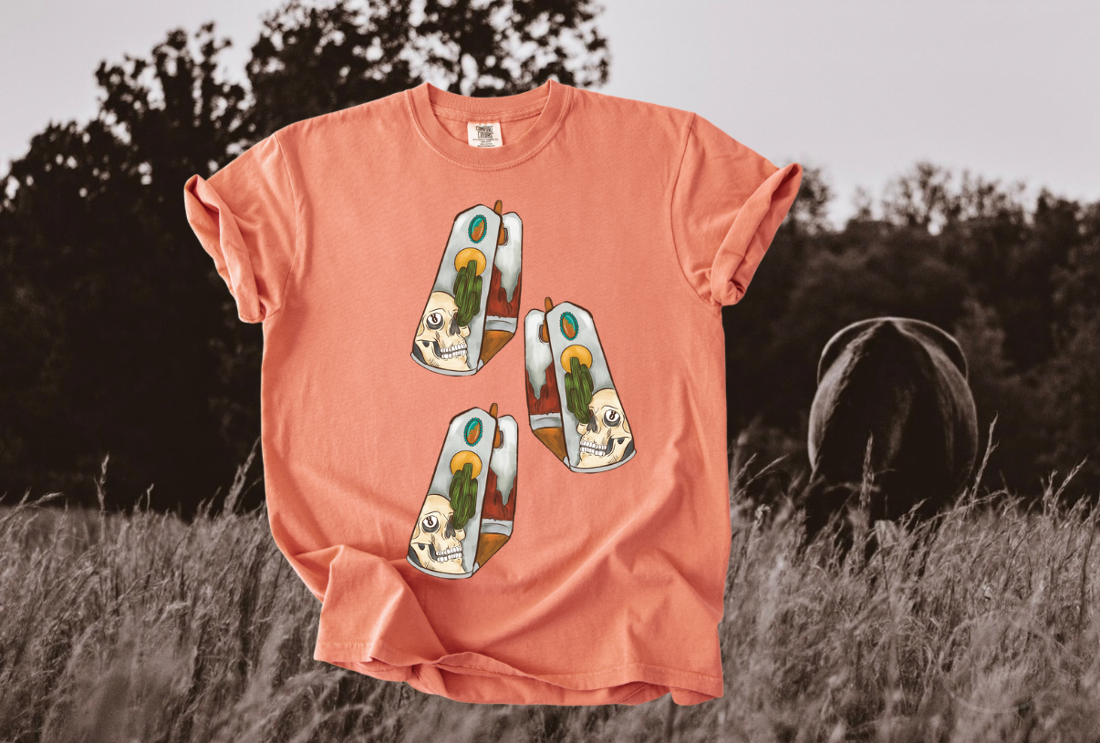Outlaw stirrups tee