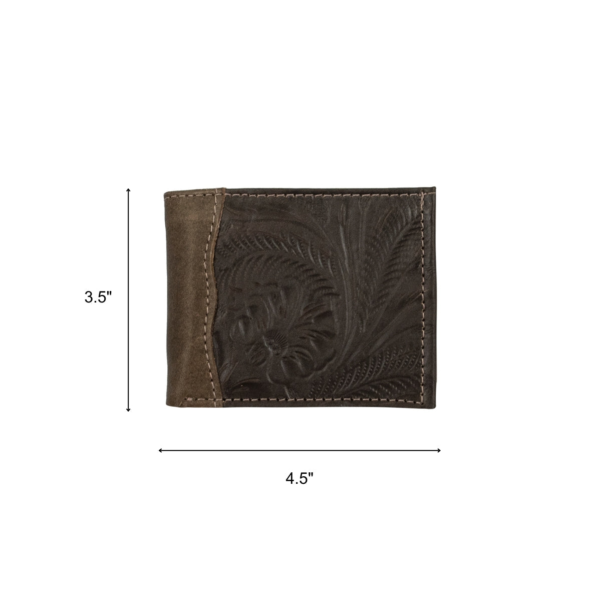 Waxed Leather Men's Bi-Fold Wallet