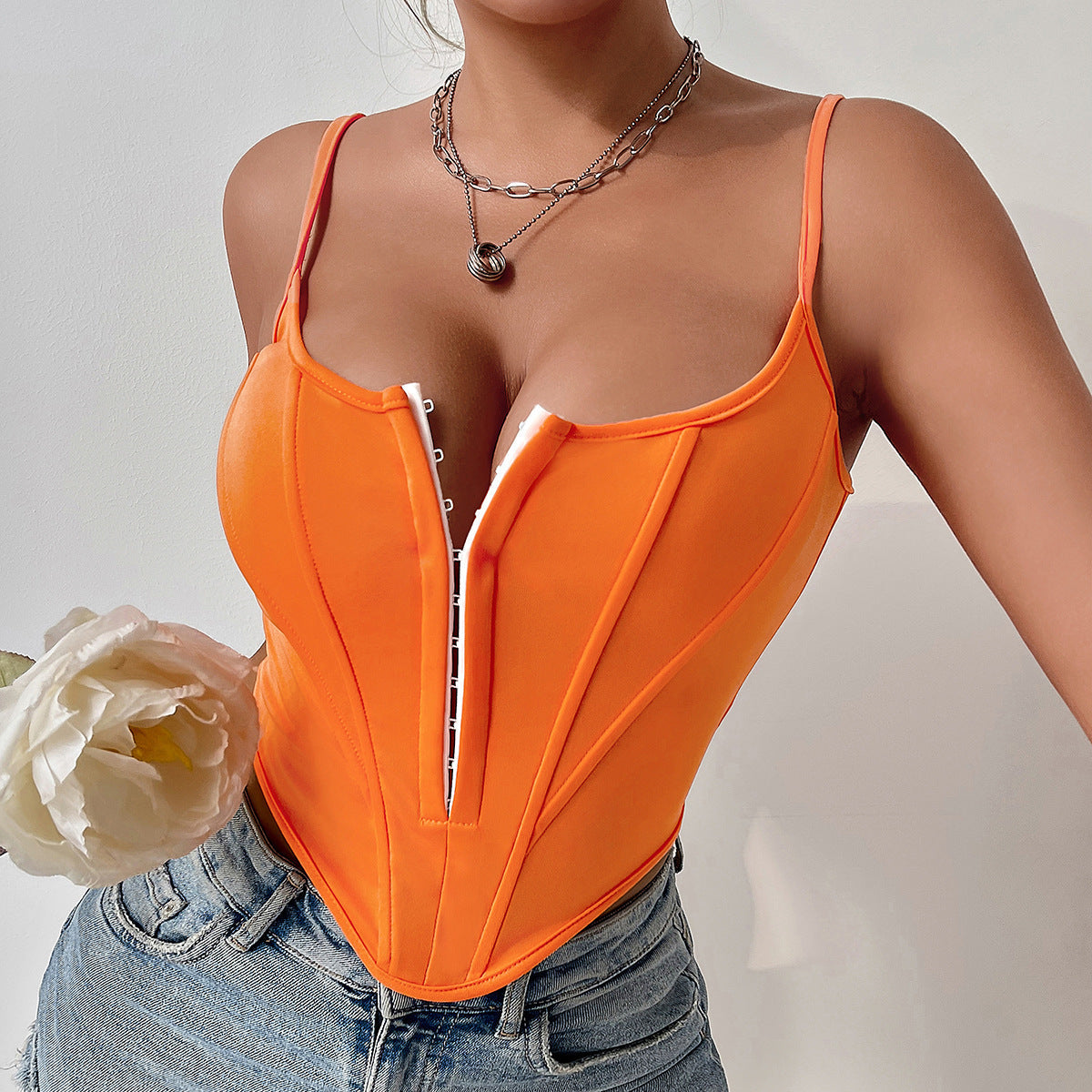 Wild West Crop Top Corset Vest