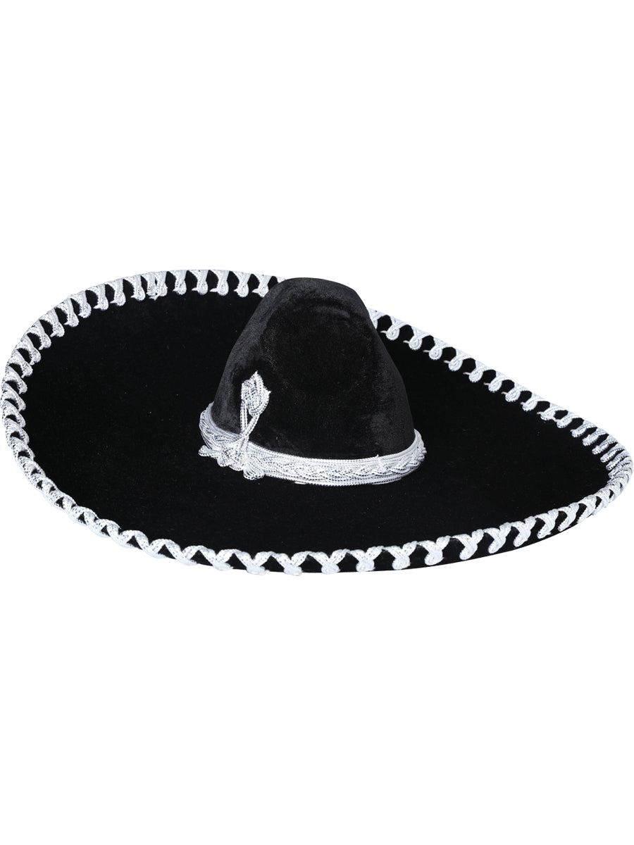 Adult
Mexicanl Charro Hat Velvet Black/Silver 600600