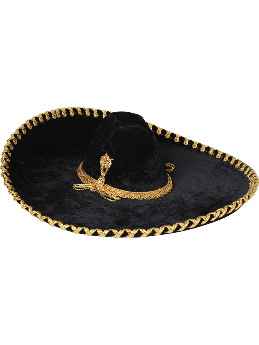 Adult
Mexicanl Charro Hat Velvet Black/Gold 600601