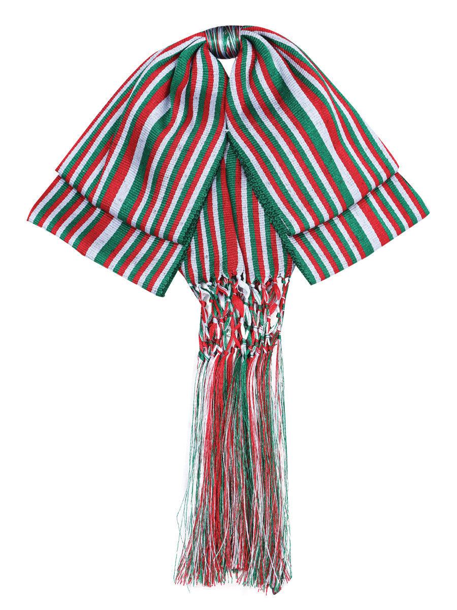 Mexican Charro Bow Tie 85% Articela, 15% Polyester in Tricolor