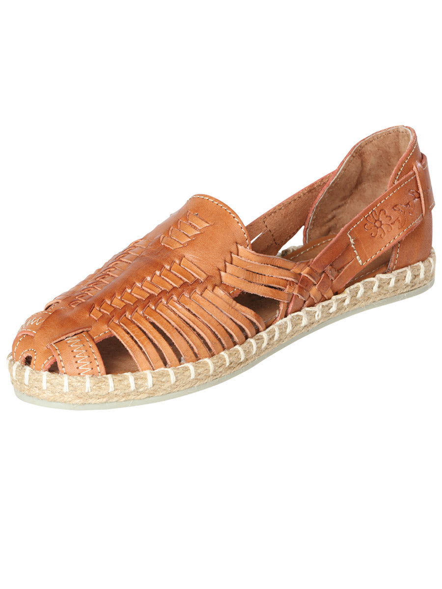 Mexican Artisanal Sandals Leather Cinammon 602962