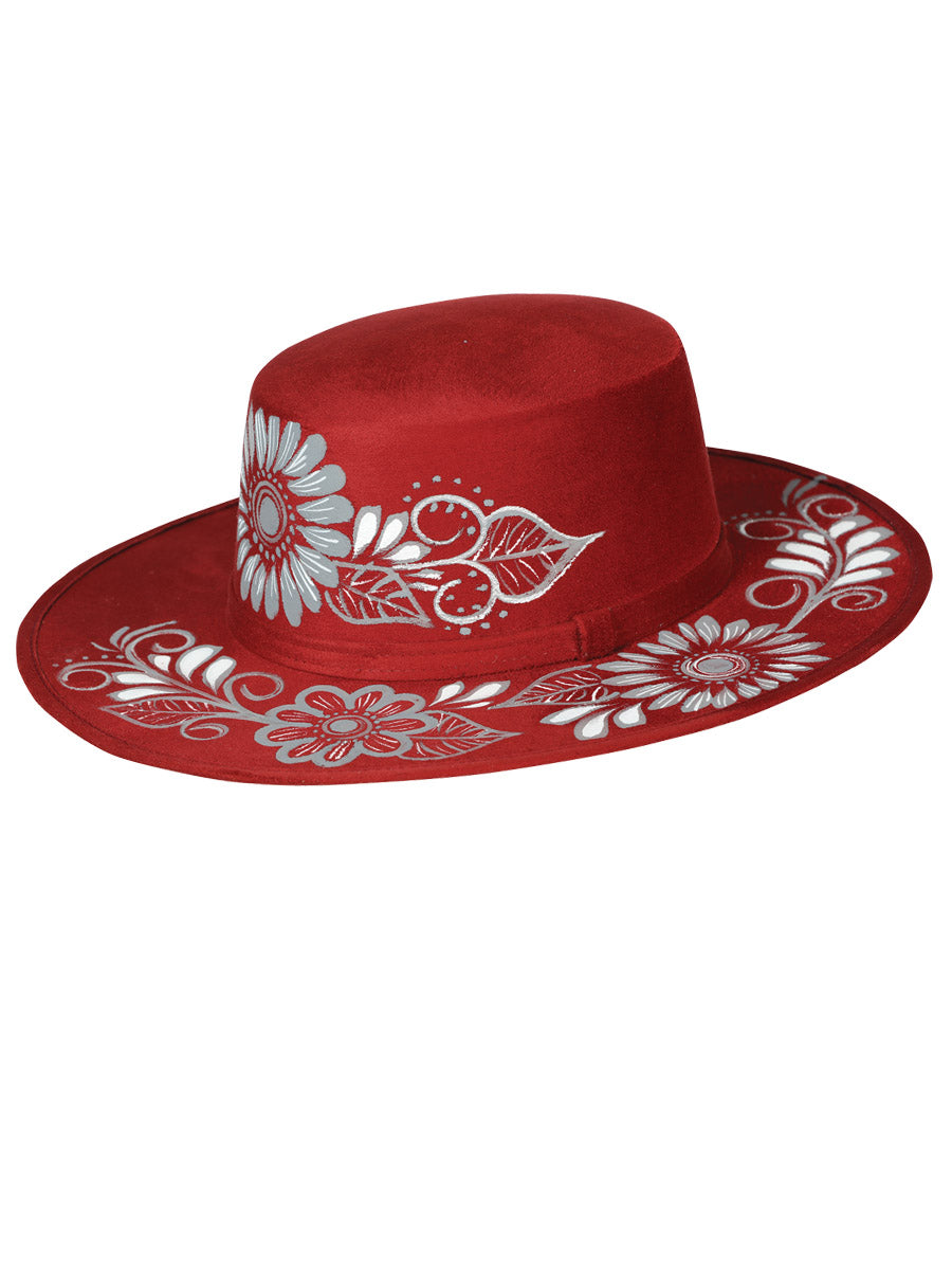 Artisanal Hat - Suede - Margarita - Grey/Wine 603727