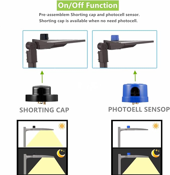 450W Dimmable LED Parking Lot Light Hard Wire 5000K Daylight 63000LM 140lm/w, Outdoor LED Shoebox Lights, UL/DLC Commercial Lighting Fixture