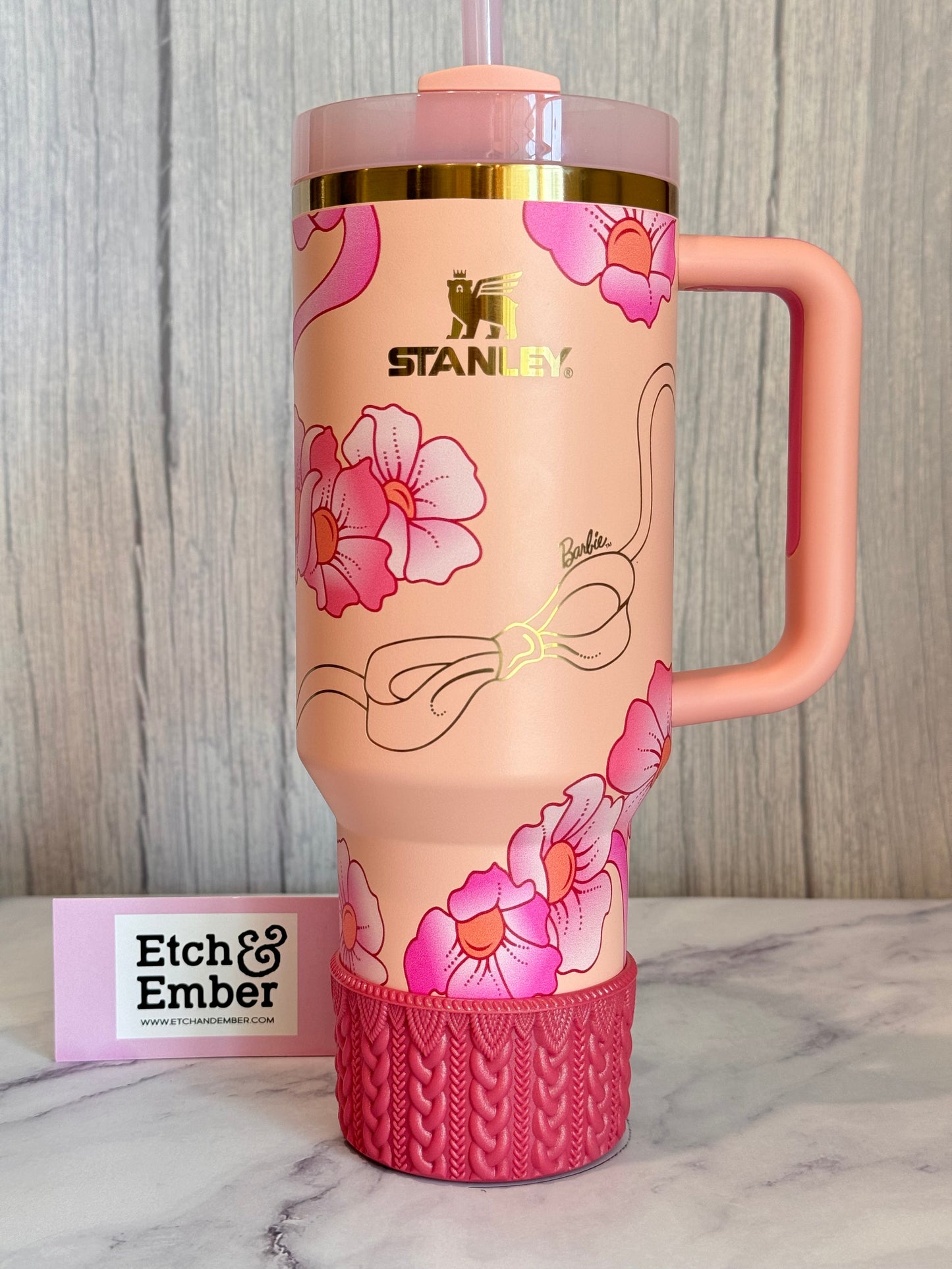 ROSE ENVY MACRAME Tumbler Boot -fits 20-40oz