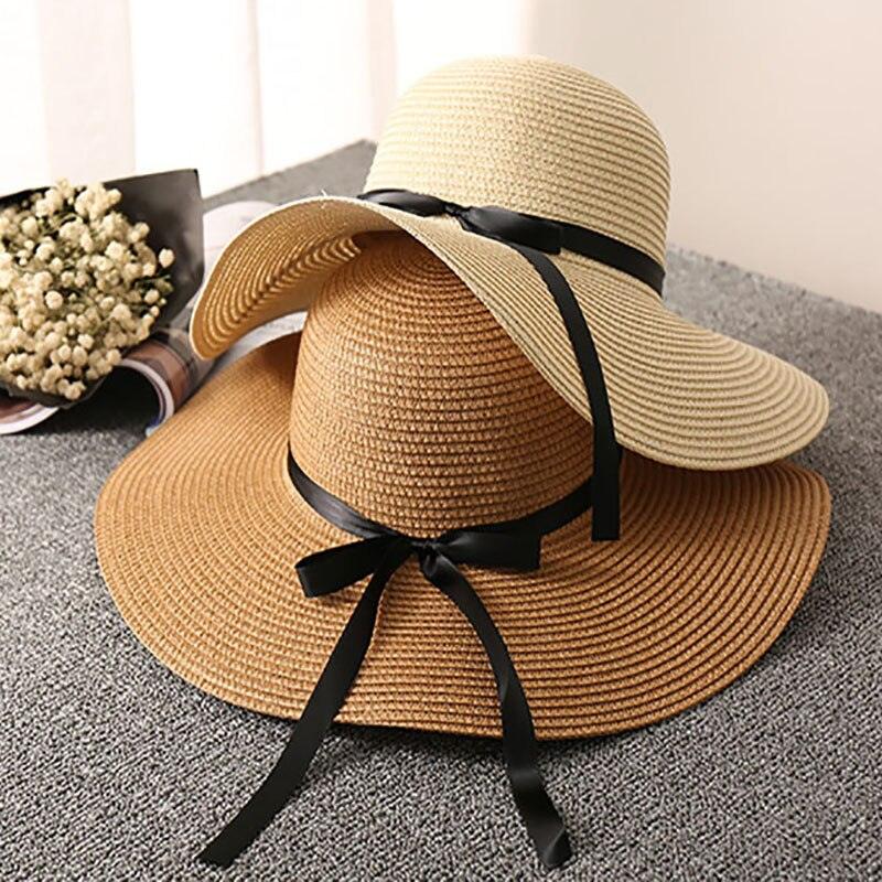 La Dolce Vita Straw Hat - Stylish Italian Summer Sun Hat with Ribbon Tie