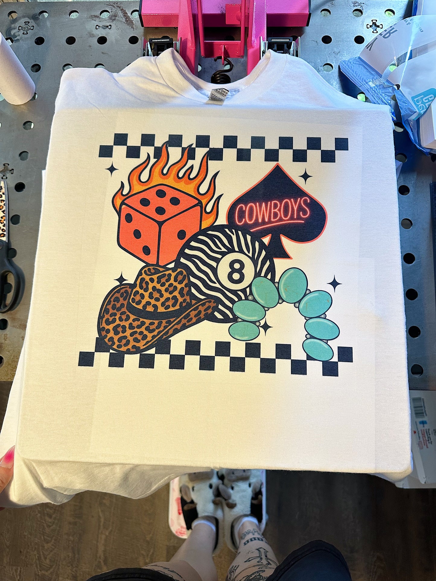 Cowboys Collage TEE or CREWNECK