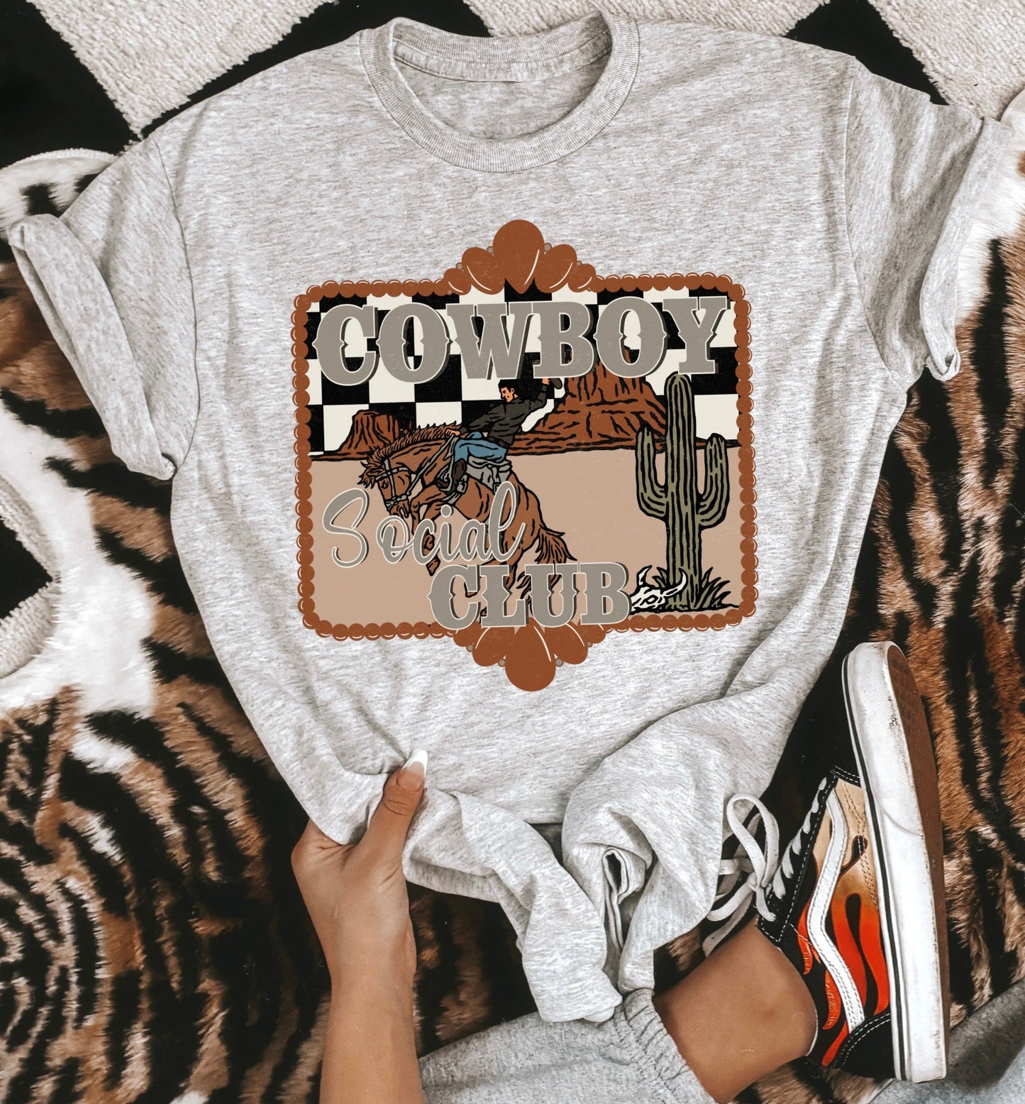 Cowboy Social Club Tee or Crewneck