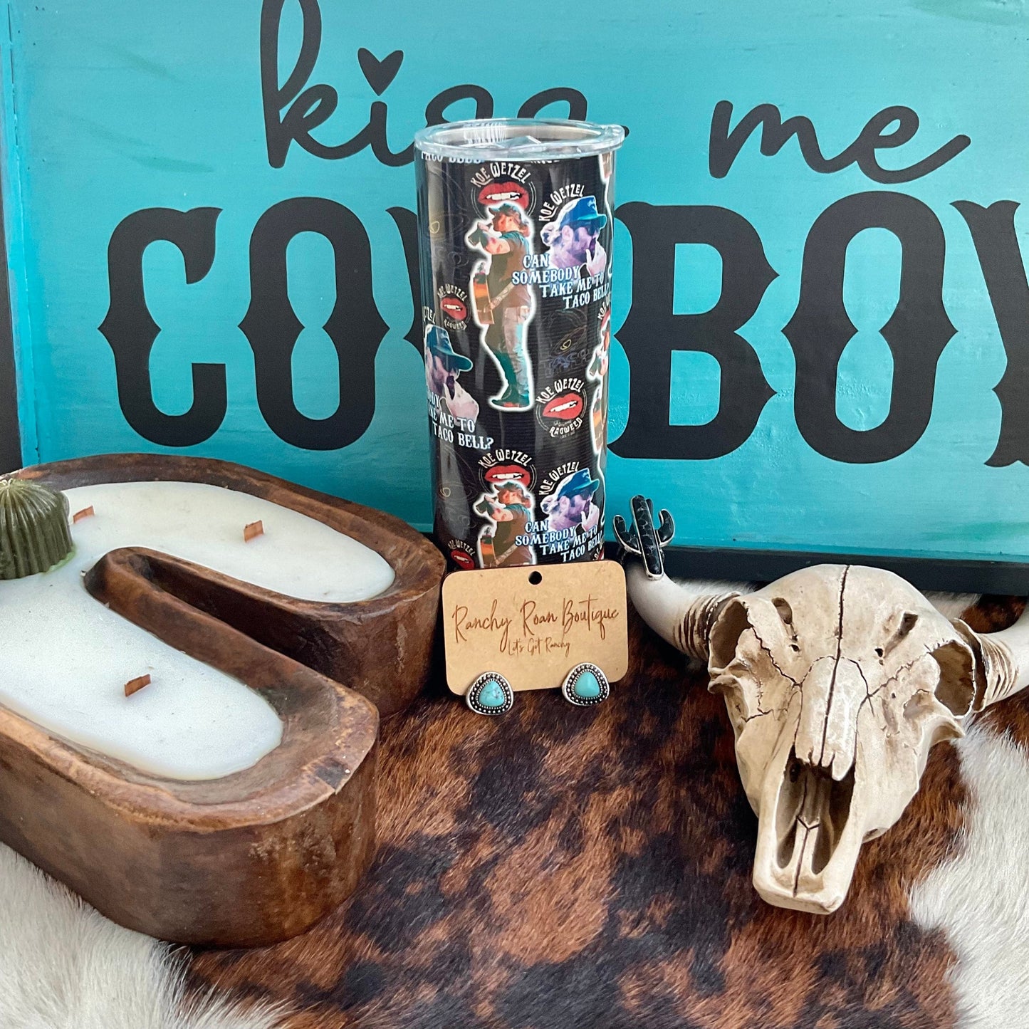 Drunken Country Western 20oz Skinny Tumbler