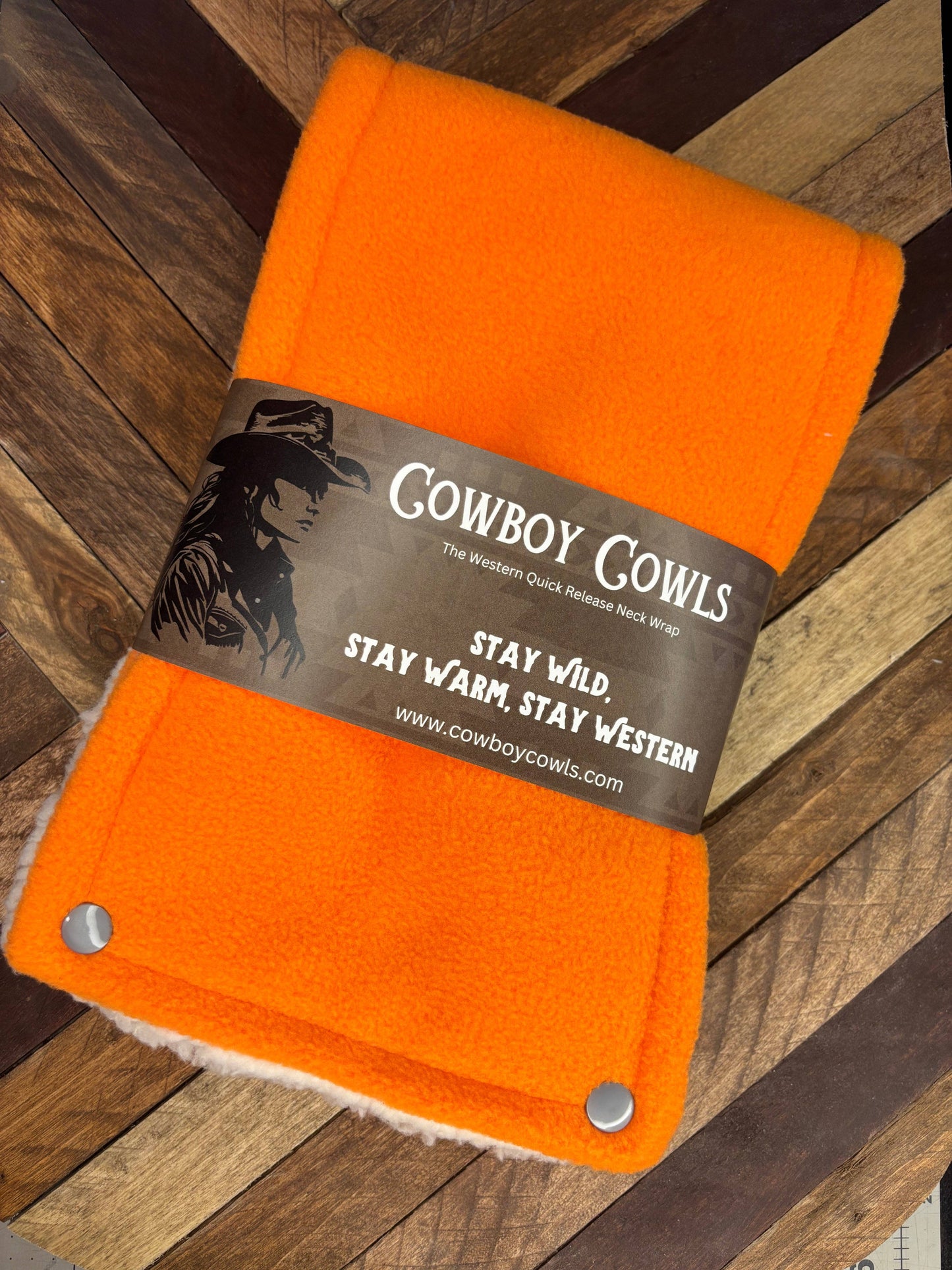 Orange Dreamsicle Cowboy Cowl