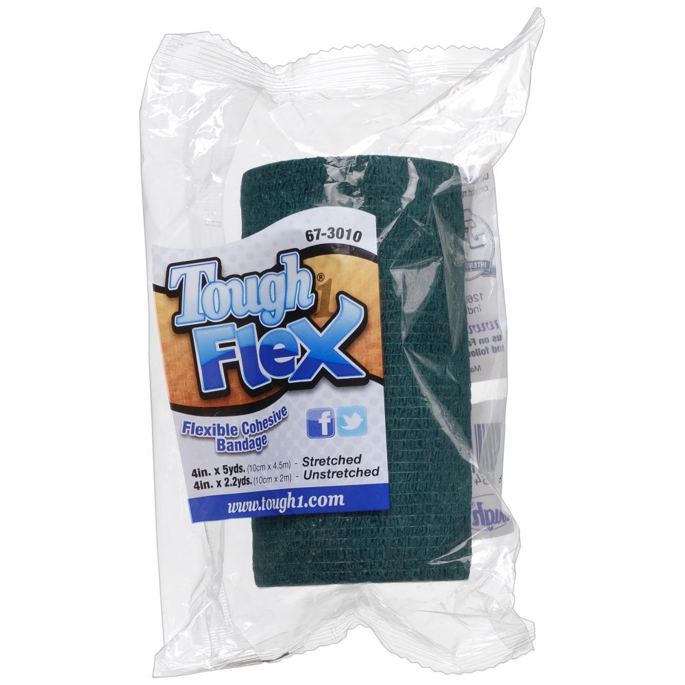 Tough Flex Vetrap - Flexible cohesive bandage - HUNTER GREEN (1 bandage)