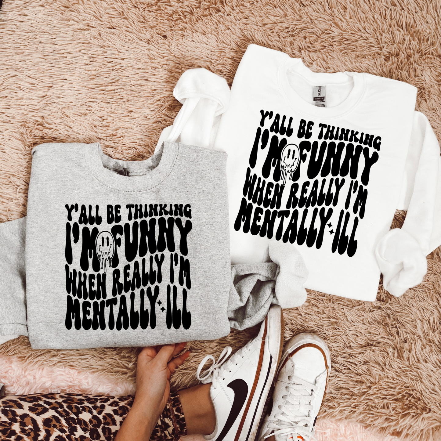 Mentally ILL TEE or CREWNECK