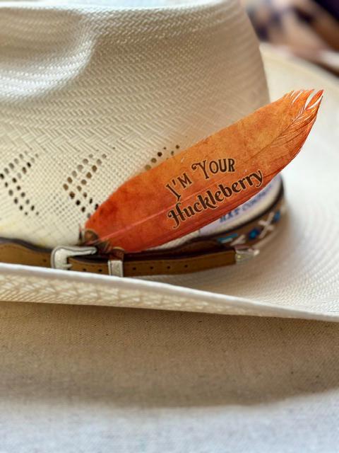 I’m Your Huckleberry Western Hat Feather
