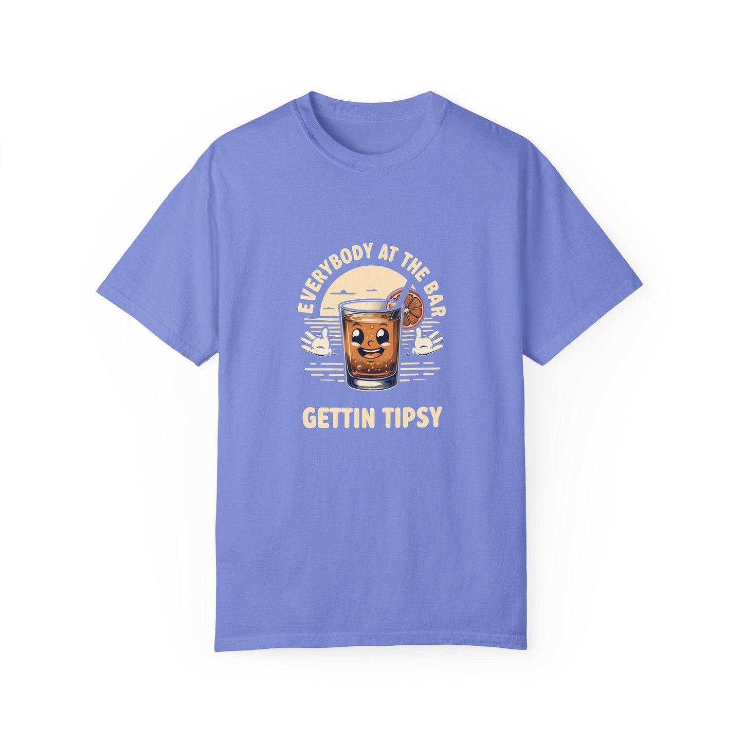 Everybody at the Bar Gettin Tipsy Unisex Garment-Dyed T-Shirt