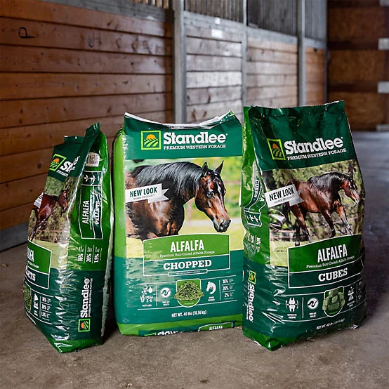 Standlee Premium Western Forage Alfalfa Hay Cube Horse Feed, 40 lb.