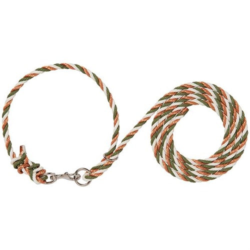 Livestock Adjustable Poly Neck Rope - Cooper / Hunter Green / Gray