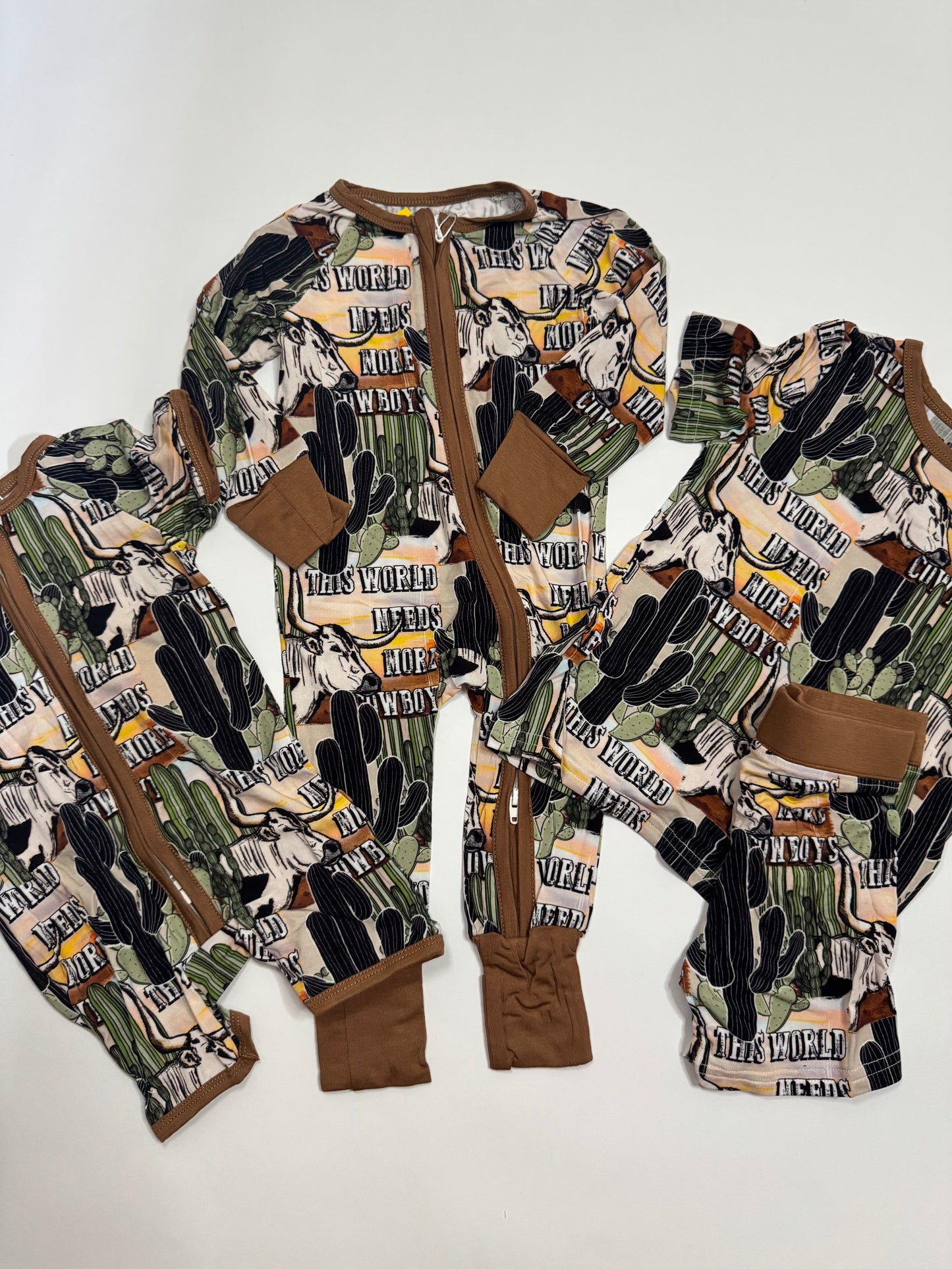 More Cowboys Bamboo Shorts Set
