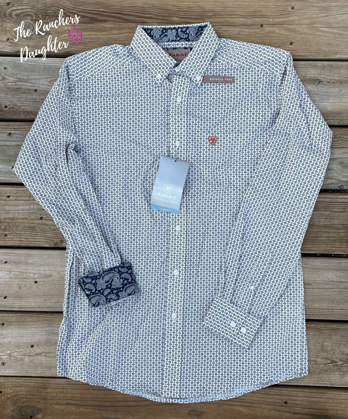 Ariat Men's Kingsley Wrinkle Free Classic Fit Shirt