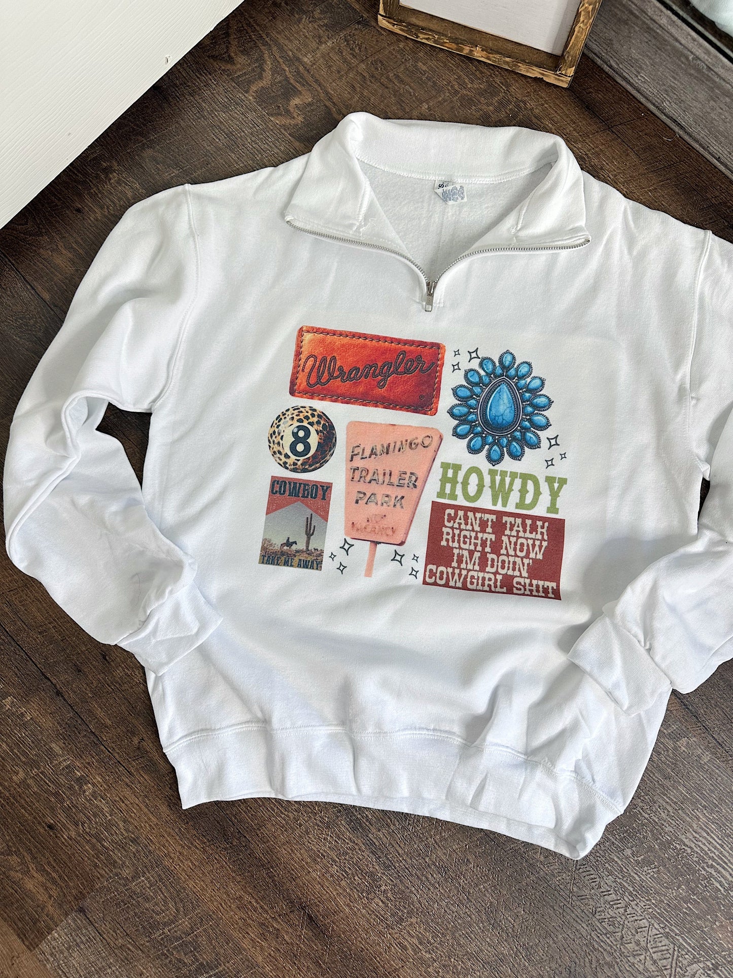 Cowgirl Collage TEE, CREWNECK or QUARTER ZIP