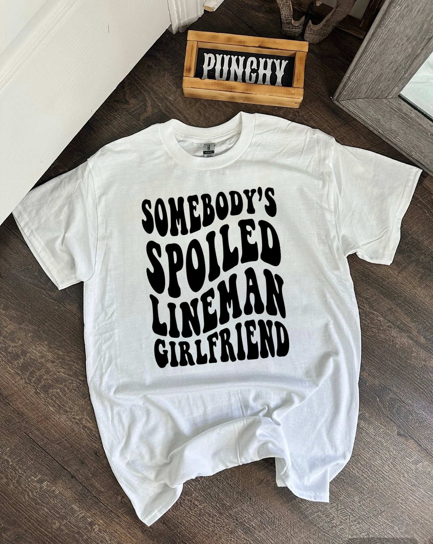Lineman Gf TEE or CREWNECK (front & back design)