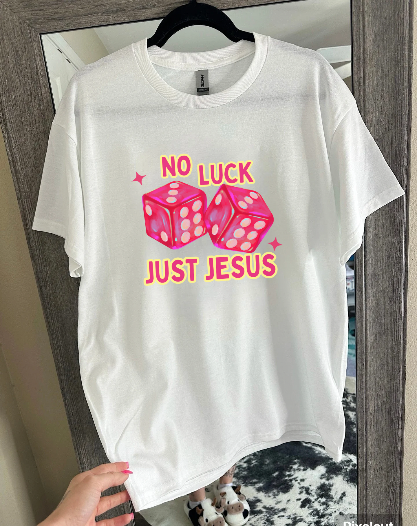 No Luck Just Jesus TEE or CREWNECK