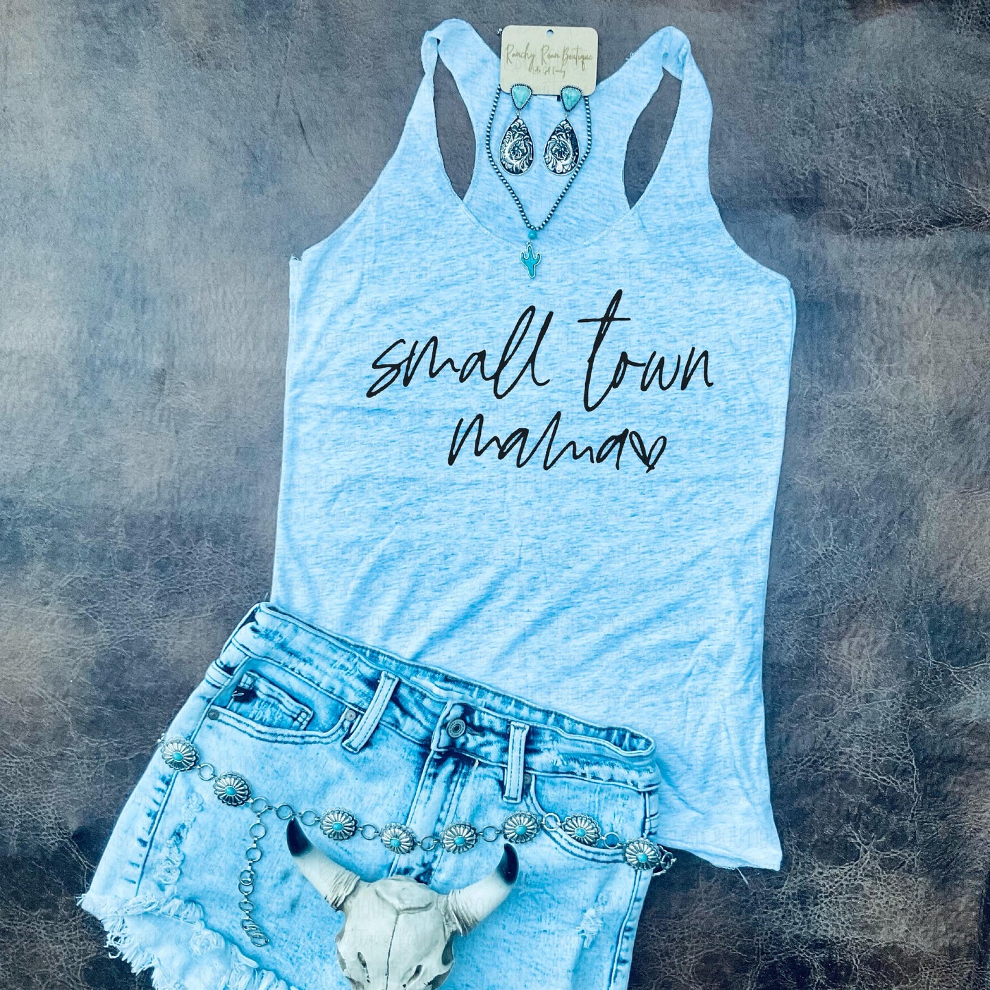 Small Town Mama Racerback Tank