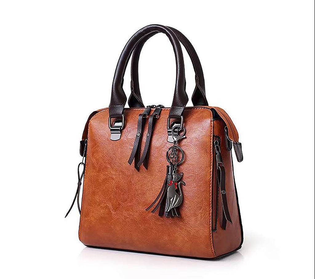 Vintage Leather 4-Piece Messenger Bag Set | Luxury Leather Tote, Clutch & Wallet Set