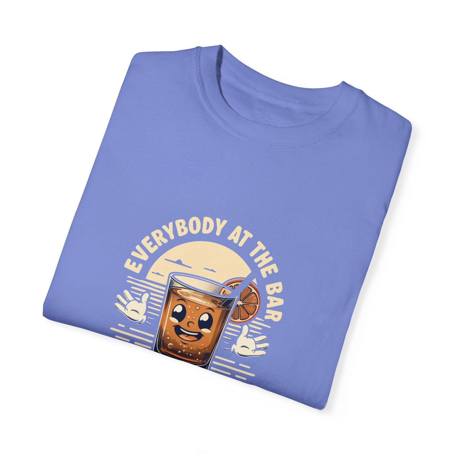 Everybody at the Bar Gettin Tipsy Unisex Garment-Dyed T-Shirt