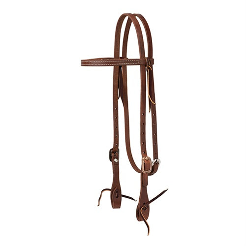 5/8" 2-TONE CROSS HEADSTALL, RU/ST