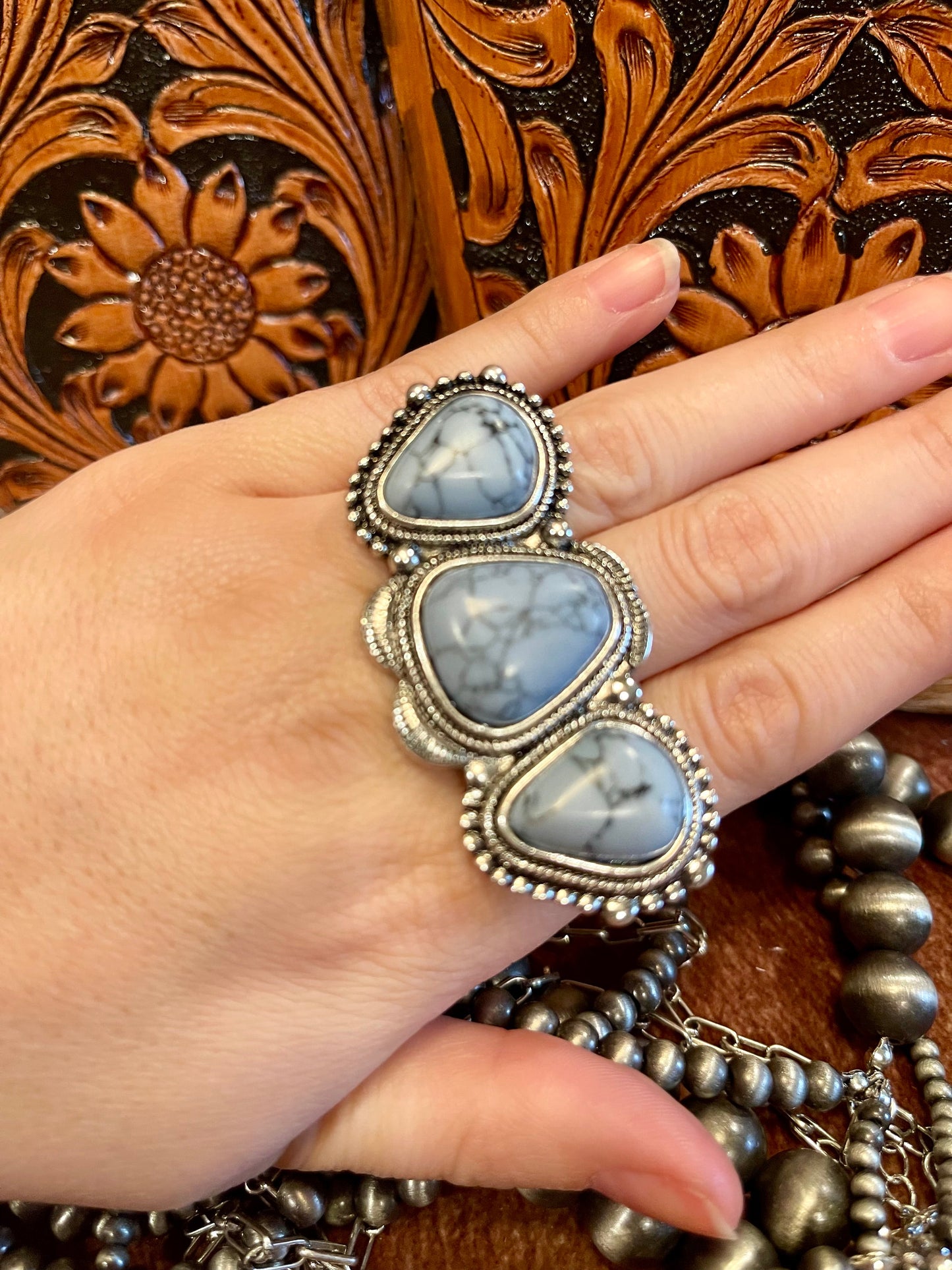 Light Blue Stone Ring - SALE
