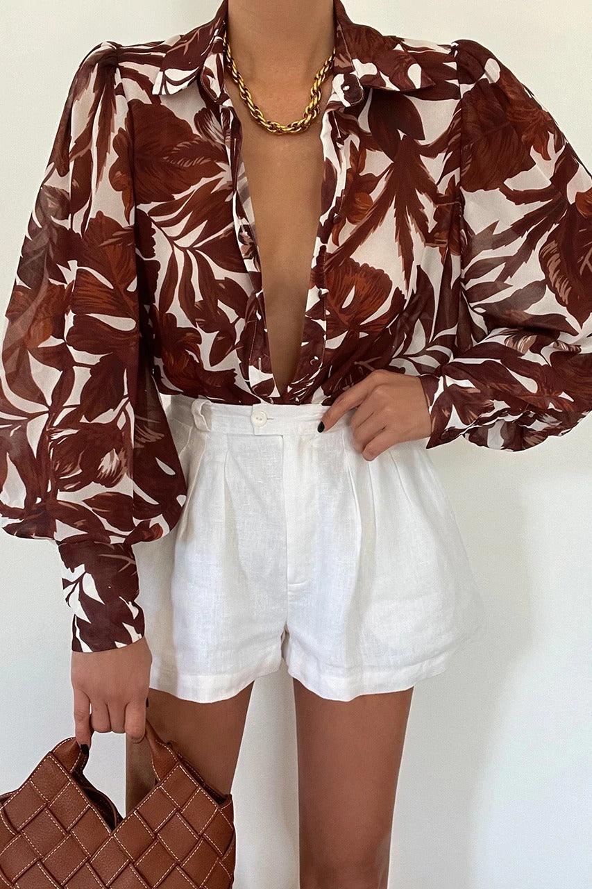 Long Sleeved Single Breasted Casual Top | Colorful Cowgirl Fashion for Every Day