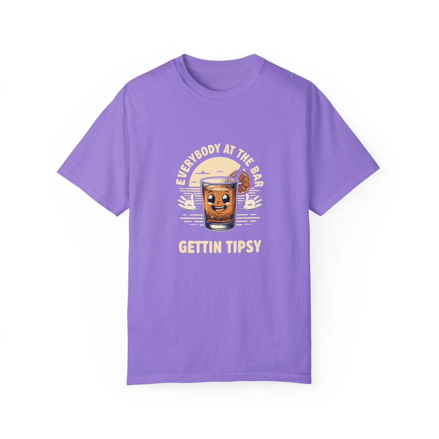Everybody at the Bar Gettin Tipsy Unisex Garment-Dyed T-Shirt