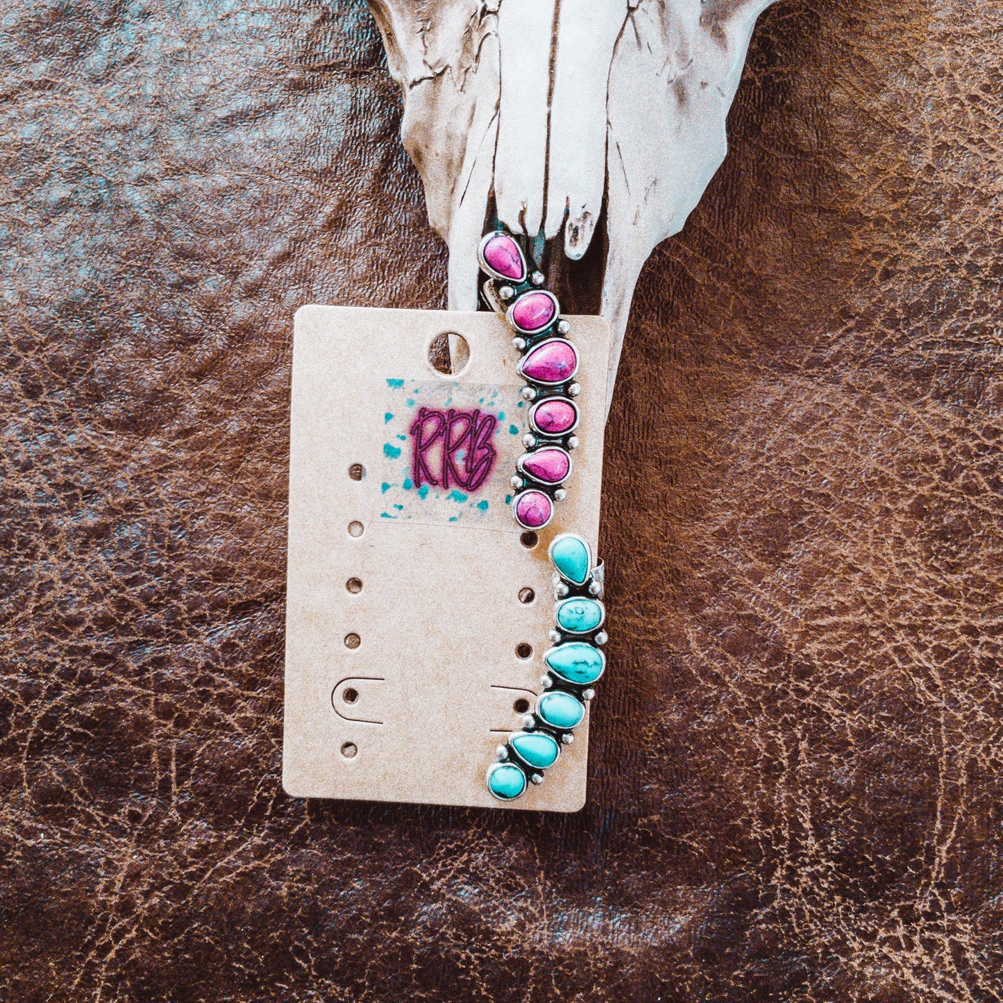 Western Stone Stud Ear Climber