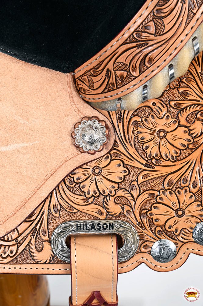 Flex Tree Western Horse Saddle American Leather Trail Barrel By Hilason
