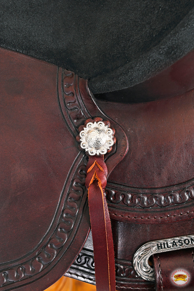 HILASON Western Horse Saddle American Leather Flex Tree Trail & Pleasure Chocolate Brown
