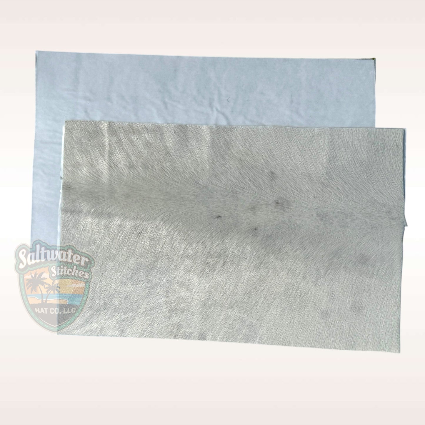 White Cowhide Panel