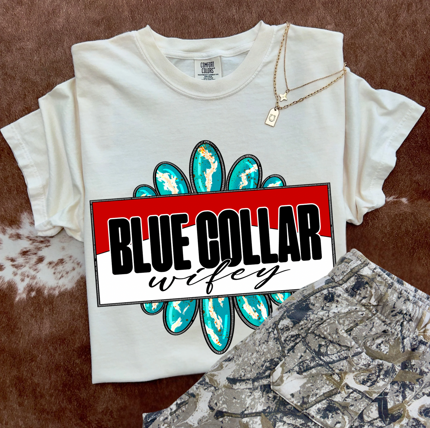Blue Collar Wifey Tee