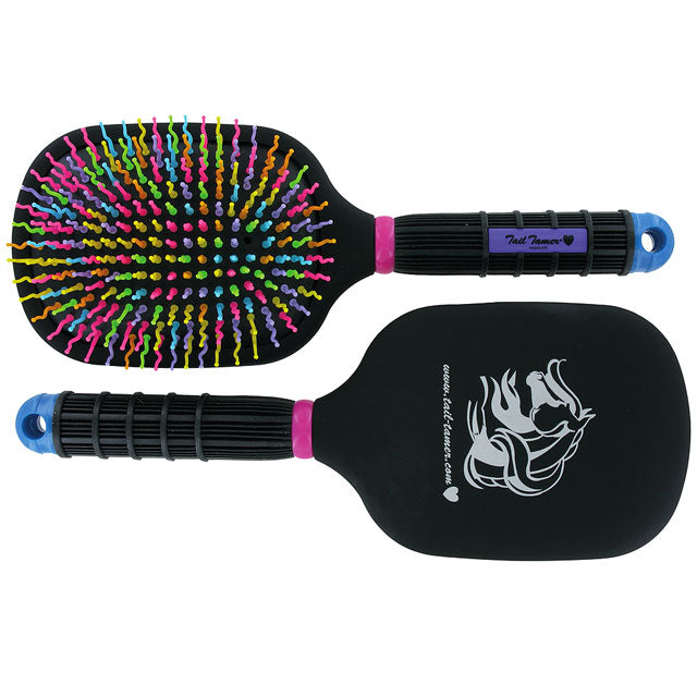 Professional Choice Tail Tamer Mane And Tail Rainbow Bristles Paddle Brush