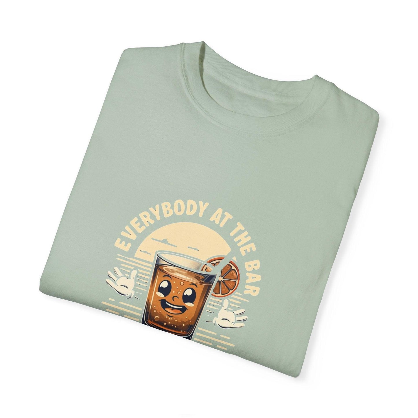 Everybody at the Bar Gettin Tipsy Unisex Garment-Dyed T-Shirt