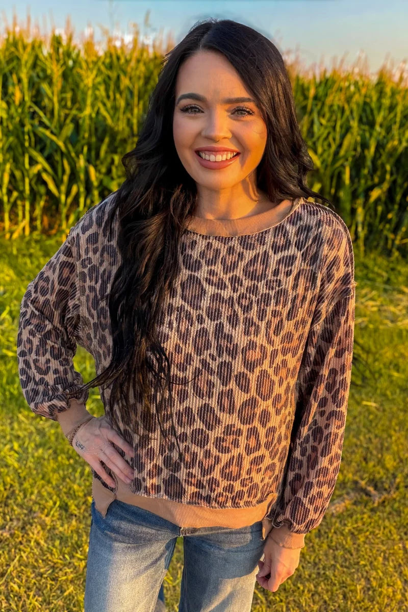 Spotted Wild long sleeve top